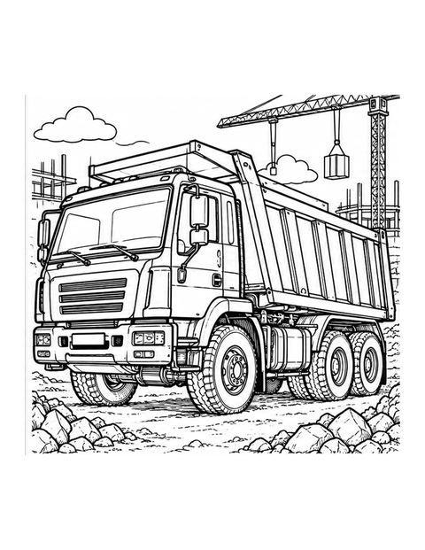 Printable car coloring page for ages 7-8.